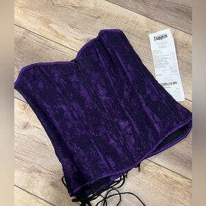 Purple Lace Corset Top